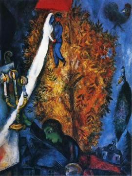 Marc Chagall Painting - El árbol de la vida contemporáneo de Marc Chagall